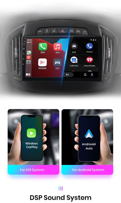Rádio android OPEL Insignia 2013-17 Carplay GPS wifi 2/32GB BT novo