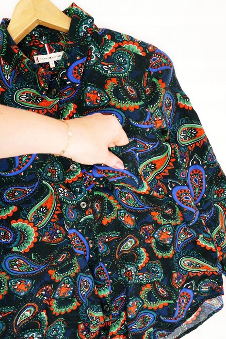 O85 damska koszula Tommy Hilfiger print boho wzór M 38