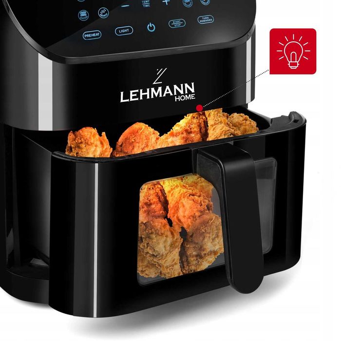 nowa frytkownica beztłuszczowa 8l airfryer dwukomorowa led