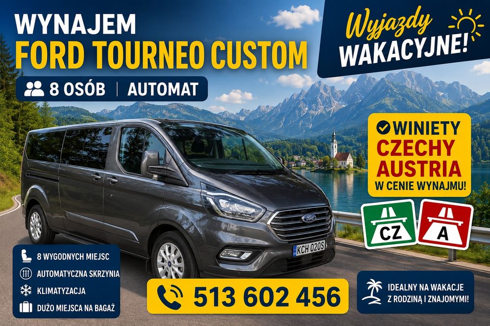 Wynajem Opel Vivaro Ford Custom 9 osób Opel Movano skrzynia