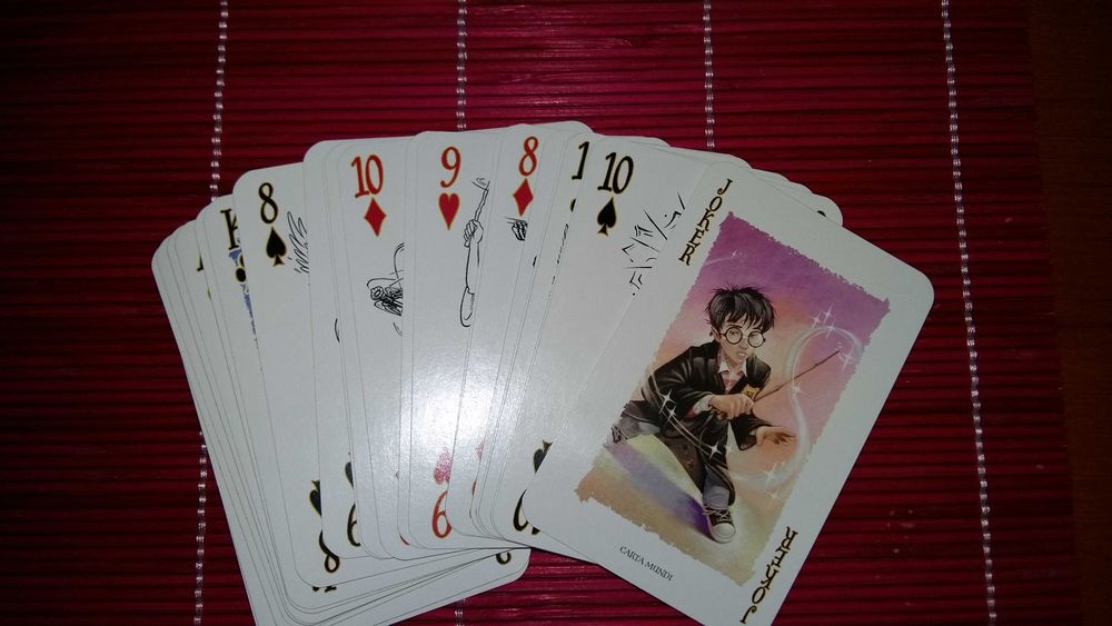 Harry Potter cartas de jogar