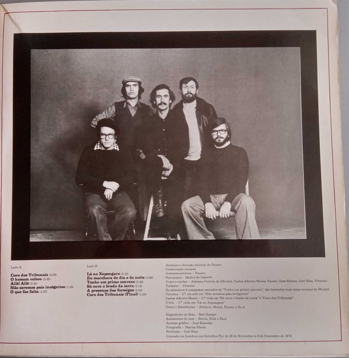 José Afonso	- - - - -		Coro dos Tribunais	- - - - -	LP