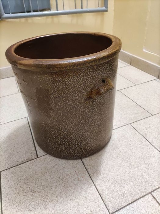 BUNZLAU Hoffmann Co Garnek Kamionkowy 80 l - Przedwojenny