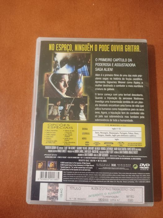 Filme DVD - Alien o oitavo passageiro