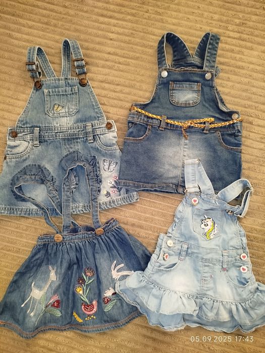 Джинсові сарафани для дівчинки