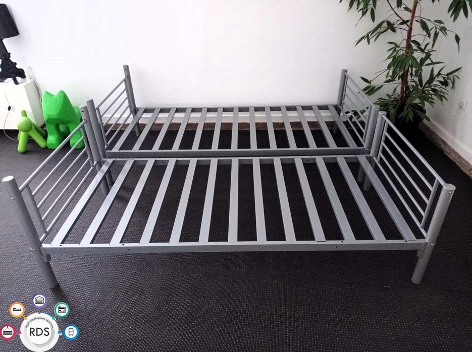 Łóżko pojedyncze Łóżka metalowe wymienne na piętrowe hostelowe 90x200