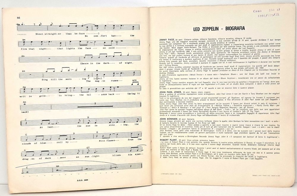 LED Zeppelin Stairway To Heaven songbook (śpiewnik – oryginał)