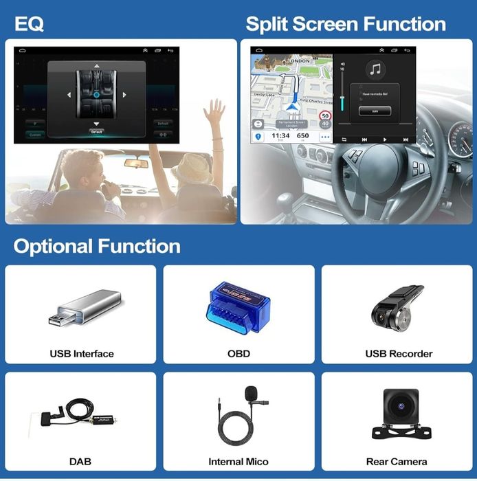 CAMECHO Android Radio samochodowe Mercedes-Benz Smart 2005 - 2010