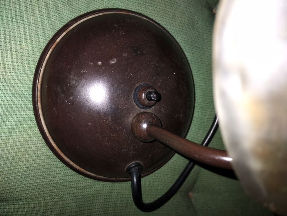 Candeeiro de mesa, côr bronze