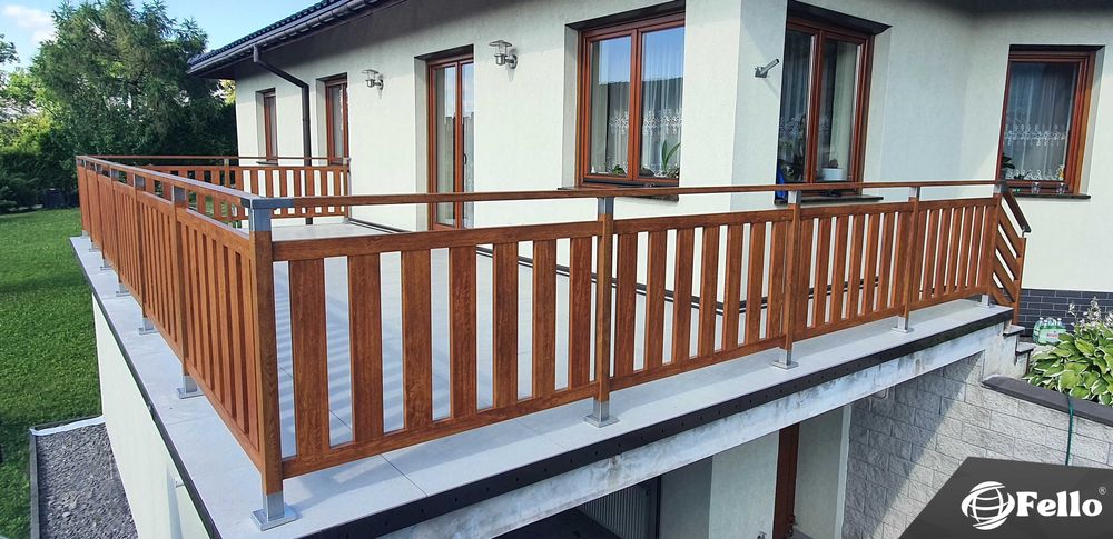 Balustrada balkonowa Prestige aluminium taras balkon barierka
