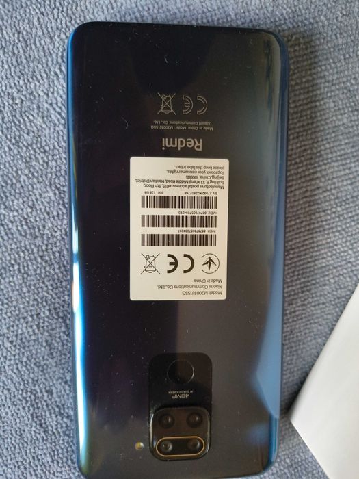 Smartfon Redmi Note 9 - niebieski stan bardzo dobry 128GB