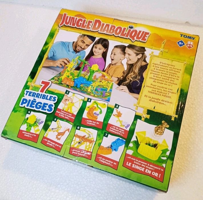 Jogo Tabuleiro Jungle Diabolique Rumble in the Jungle da Tomy Novo/Sld