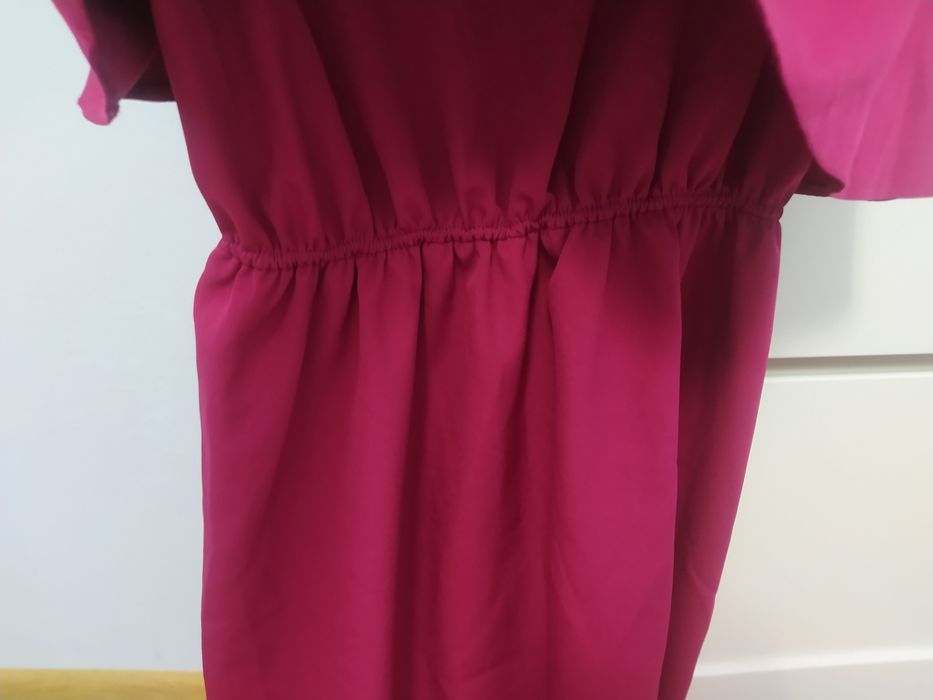 Sukienka Latika S/M burgundowa różowa