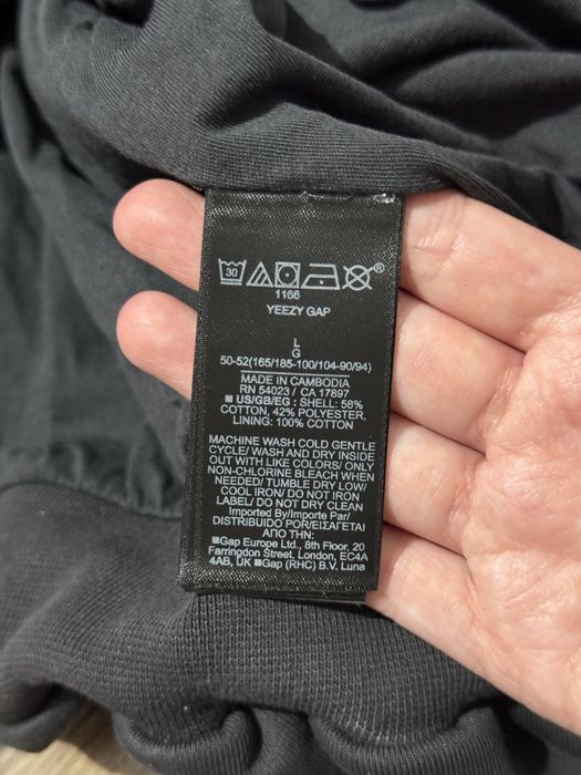 Bluza baggy Yeezy Gap Engineered by Balenciaga Hoodie L 40