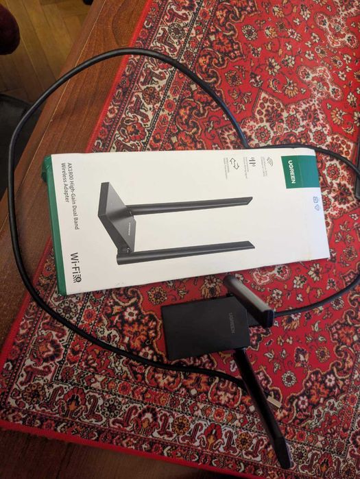Адаптер 5G 2.4G дводіапазонний Ugreen CM495 AX1800 WiFi 6