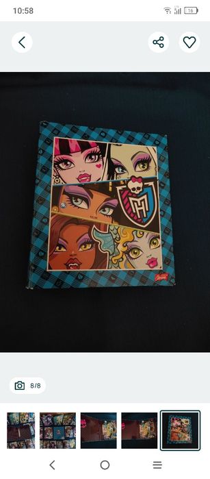 NOWE karteczki kolekcjonerskie z Monster High i segregator UNIKAT.