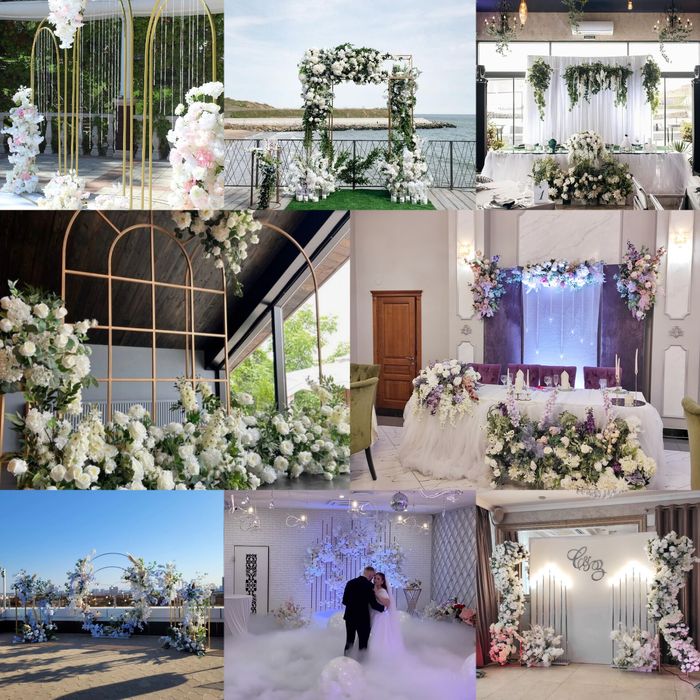 Украшение свадьбы Свадебная арка Ведущая Тамада церемония музыканты