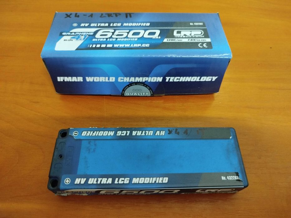 Do sprzedania 3 pakiety LRP 6500 mAh -2S LiPo - ultra LCG - Grafen 4.1