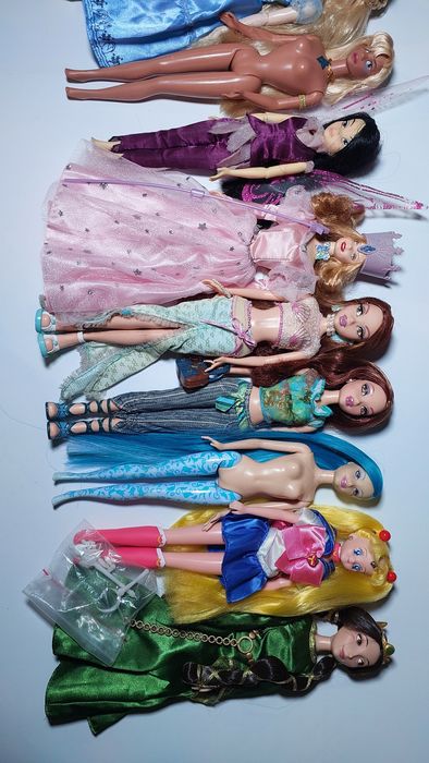 ляльки барбі, майсін, сейлор мун, дісней, феї, вінтажні ляльки