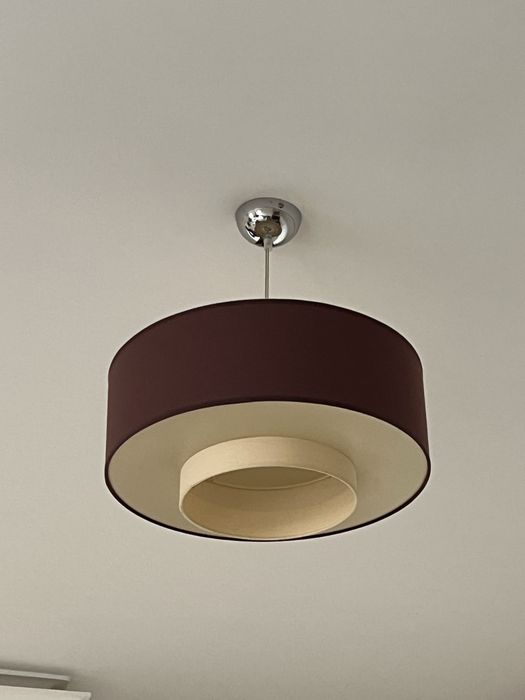 Conjuntos Dois Candeeiros suspenso de teto, conjunto 2, castanho