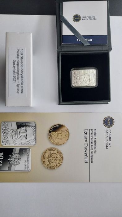10zł Ignacy Daszyński 2021 Ag