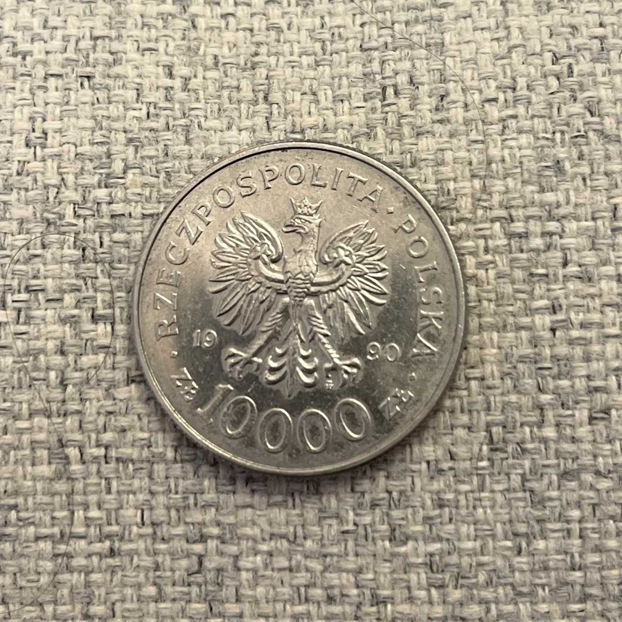 moneta 10 000 zł 1990