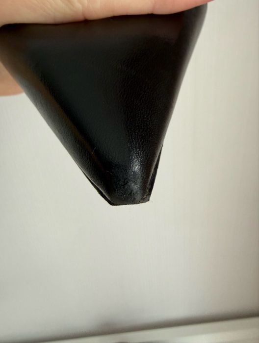 Чорні шкіряні жіночі туфлі на низькому ходу Maje слінгбеки Maje