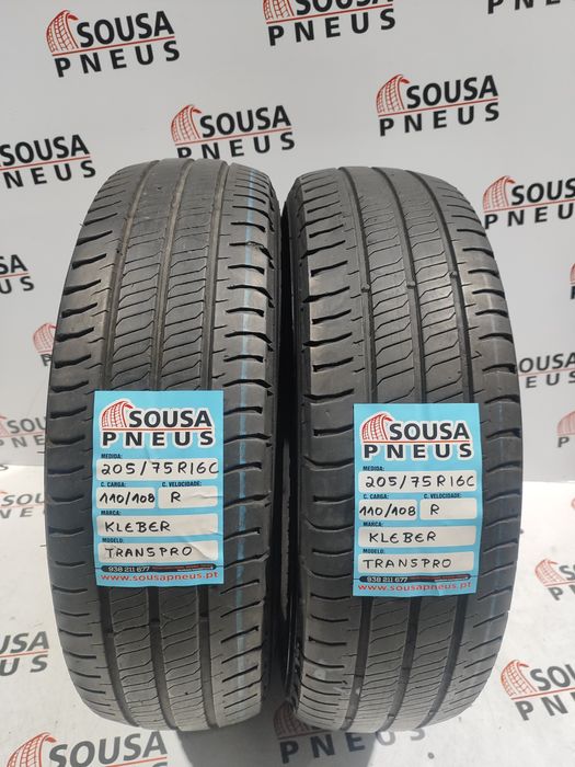 2 pneus semi novos 205-75R16C Kleber - Oferta dos Portes