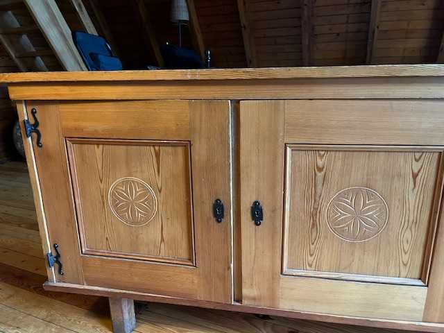 Komplet mebli drewno