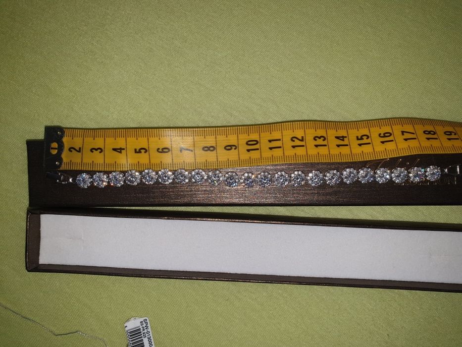 Bransoletka srebro 925 Jubiler Skorpion cyrkonie 19cm NOWA