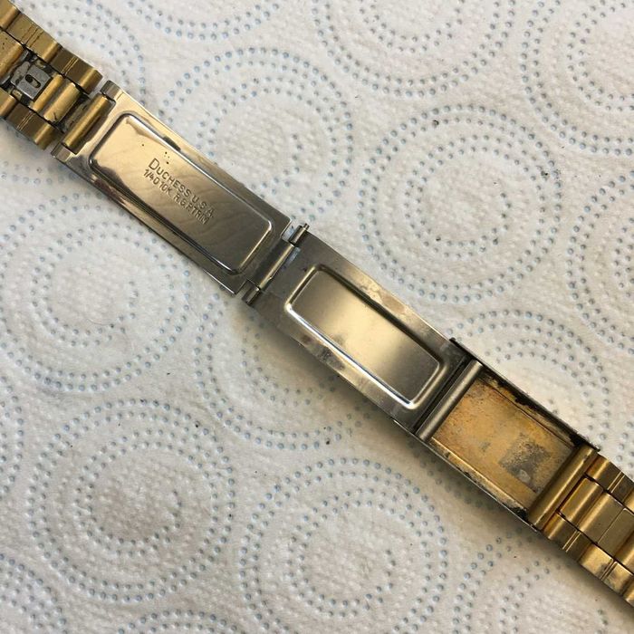 OMEGA Duchess USA 1/40 10K RGP Trim bransoleta używana, brak jednej końcówki