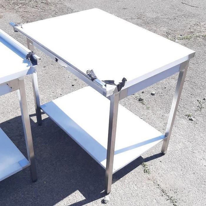 Стіл нержавійка з бортом