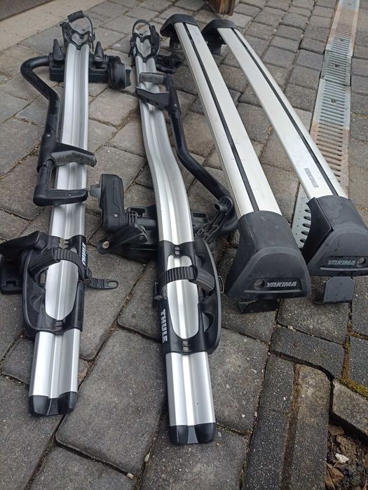 2 bagażniki rowerowe Thule i baza Yakima komplet lub osobno