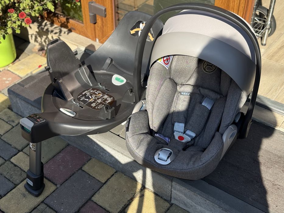автолюлька Cybex cloud Z+ I-Size + Cybex base ISOFIX Z