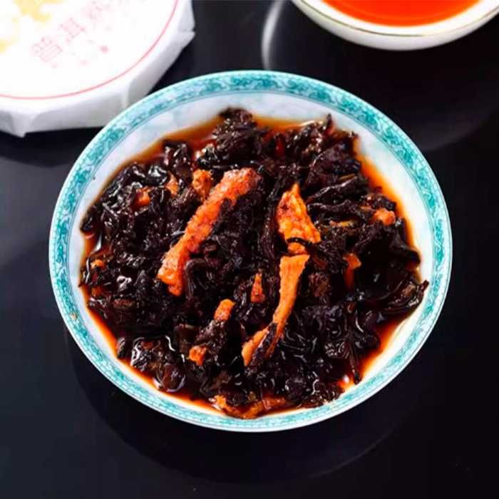 Шу пуер 》з цедрою апельсина《 чорний чай від Сонде 》Чайна церемонія