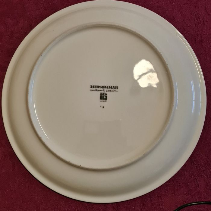 Prato decorativo porcelana vintage Ikea Midsommer Spal vintage