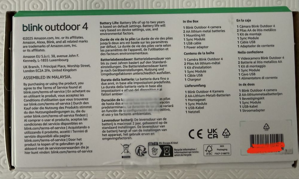 Blink Outdoor 4 + Sync Module Core