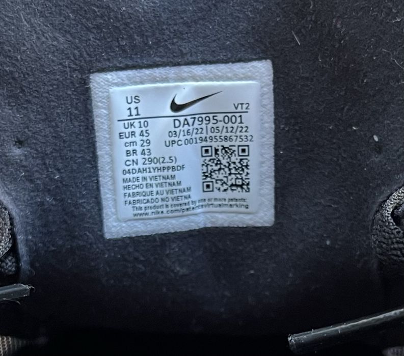 Кросівки чоловічі Nike Waffle One Black