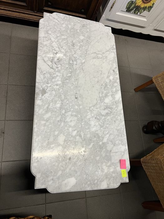 Ława drewniana z marmurowym blatem/Raty