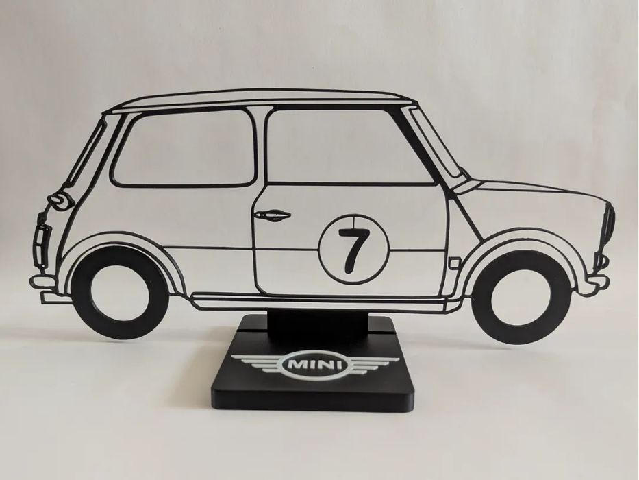 Silhueta Carro Clássico MINI COOPER MK1