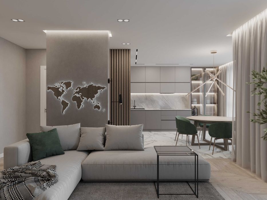 Дизайн интерьера. Дизайнер интерьера. Дизайн-проект. 3D визуализация