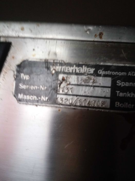 Zmywarka gastronomiczna WINTERHALTER kapturowa