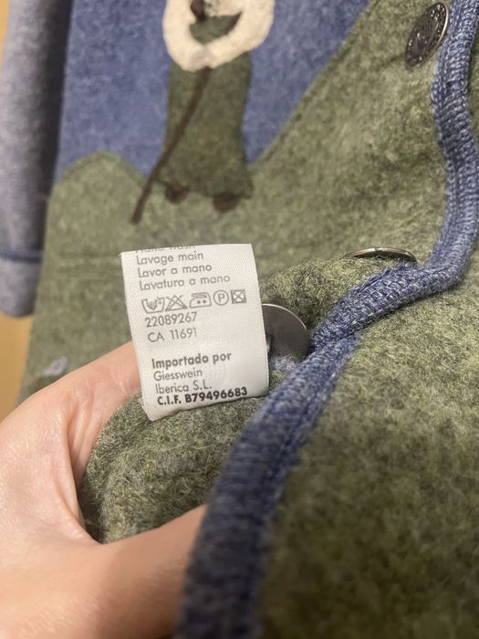 Шерстяний жакет пальто Giesswein з вареноі вовни. Оригінал