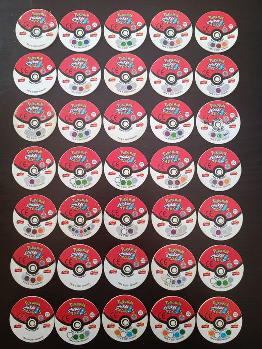 Tazos Pokémon sticker completa 35/35