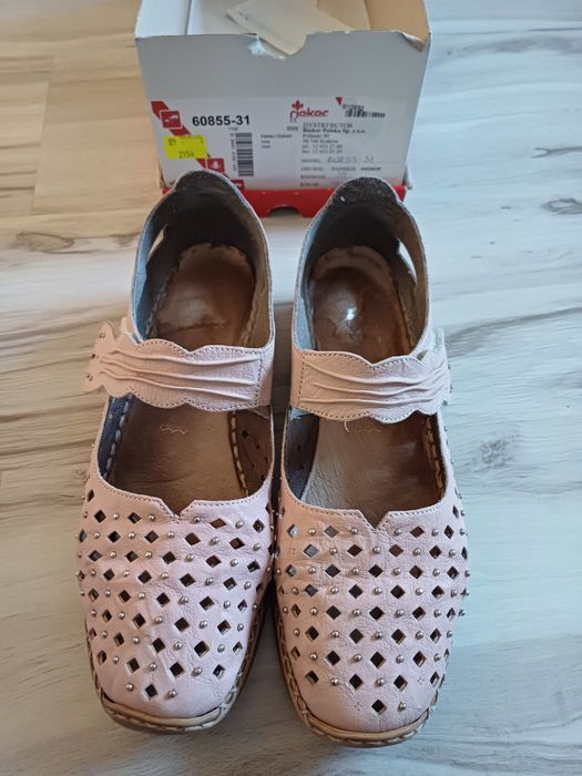 Rieker buty sandały 39 skóra naturalna