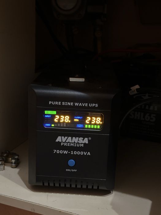 ДБЖ Avansa 1000VA-700w (Інвертор, безперебійник, резервне живлення)
