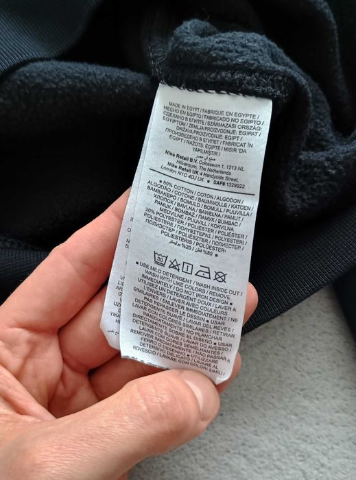 Męska bluza bez kaptura Nike - rozmiar/size S, czarna