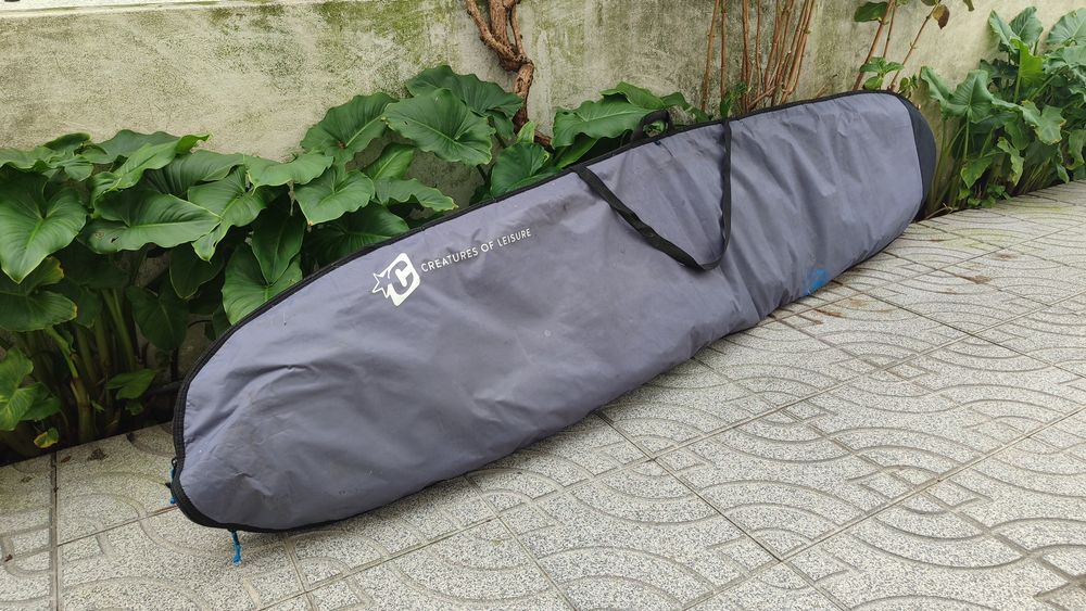 Prancha Longboard 9.2 com capa térmica viagem