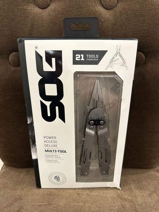 Мультитул SOG Power Access Deluxe 21in1  + набір біт та чохол