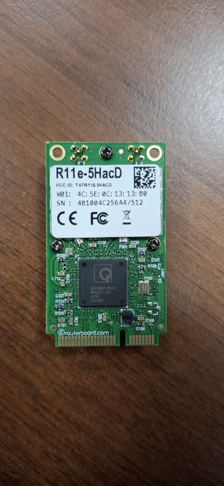 Mikrotik karta WiFi PCIe R11e-5HacD plus dodatki